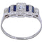 Bague 54 Bague Art Déco, saphirs, diamants 58 Facettes 063541