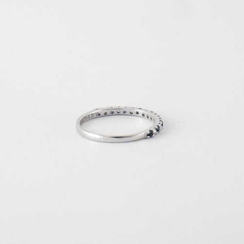 Bague Bague Alliance diamants et saphirs 58 Facettes