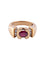 Bague Bague Jonc Or Jaune Rubis Diamants 58 Facettes