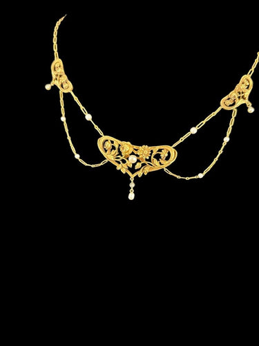Collier Collier Art Nouveau Perles Fines Diamant 58 Facettes 1158563