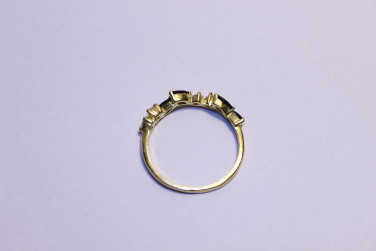 Bague 55 Bague Diamants et Saphirs 58 Facettes