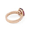 Bague Bague or jaune rubis et diamants 58 Facettes 1
