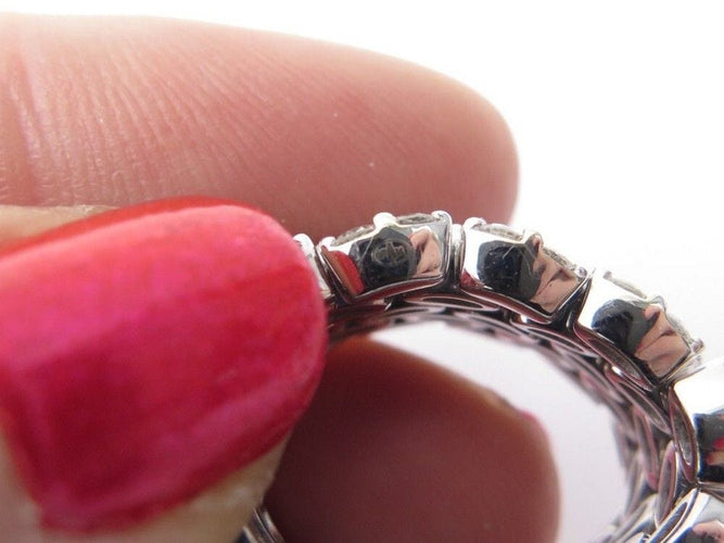 Bague 48 bague MAUBOUSSIN je le veux 5 rangs t48 49 or blanc 18k & diamants 58 Facettes 237061