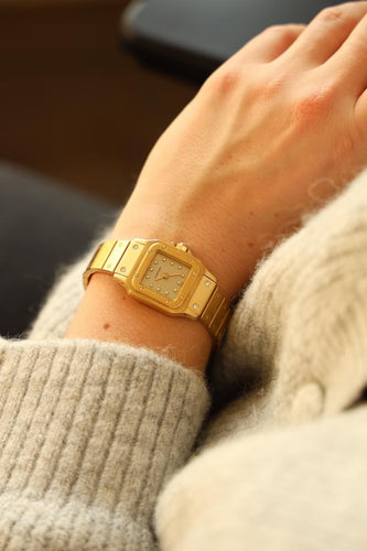Bracelet Cartier Montre Automatique Santos Or jaune Diamant 58 Facettes 2321649CN