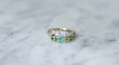 Bague Bague lignes diamants et émeraudes 58 Facettes