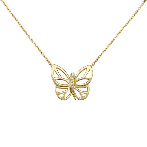 Collier Collier Van Cleef & Arpels "Papillon" en or jaune et diamants. 58 Facettes 31825