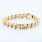 Bracelet Bracelet gourmette plate en or jaune 58 Facettes 21-698