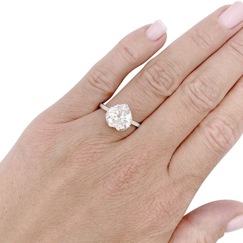 Bague 56 Bague Mellerio, platine et diamant. 58 Facettes 33413