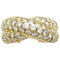 Bague 52 Bague "Croisée" en or jaune et diamants. 58 Facettes 31950