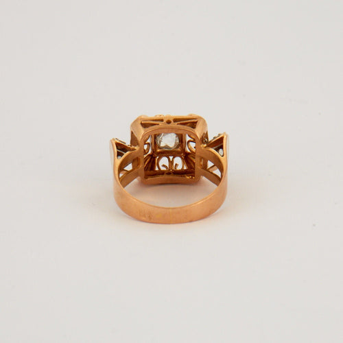 Bague 52 Bague Rétro Diamants 58 Facettes EL2-43