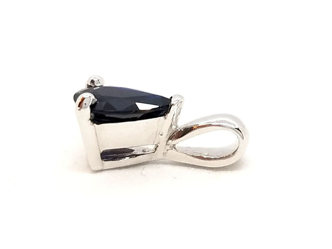 Pendentif Pendentif Or blanc Saphir 58 Facettes 06564CD