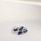 Bague Bague en or blanc diamants et saphirs 58 Facettes 5555