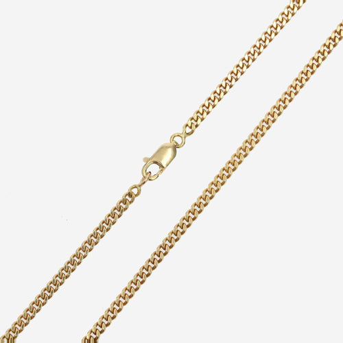 Collier Chaîne or jaune maille gourmette limée 58 Facettes 11-151bis