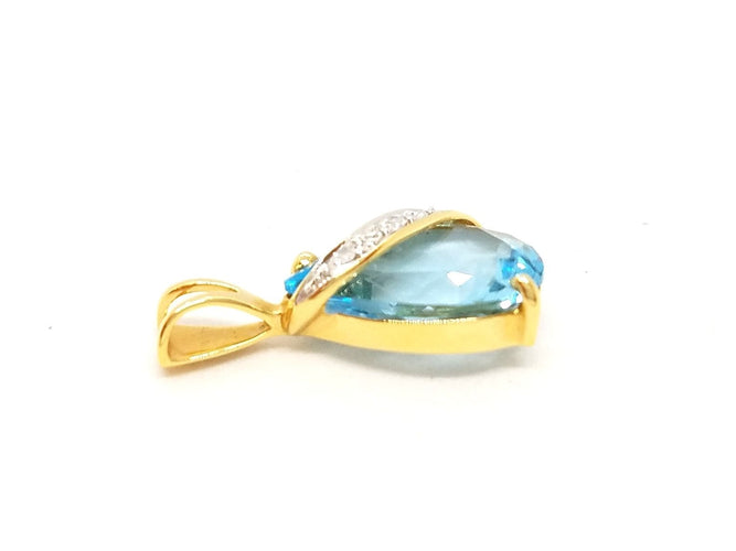 Pendentif Pendentif Or jaune Topaze 58 Facettes 06580CD