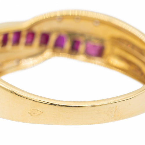 Bague 55.5 Bague Or jaune Rubis 58 Facettes 2682320CD