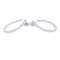 Boucles d'oreilles Boucles d'oreille créoles or blanc, diamants. 58 Facettes 32875