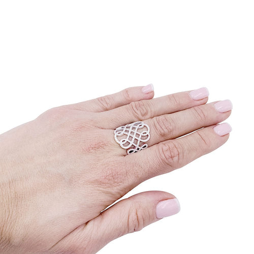 Bague 54 Bague Messika, "Promess", or blanc, diamants. 58 Facettes 33608