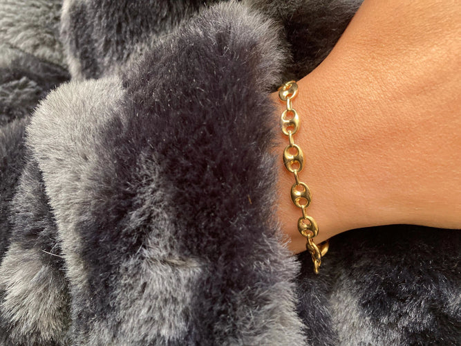 Bracelet Bracelet "Grain de café" Or jaune 58 Facettes BO/230029