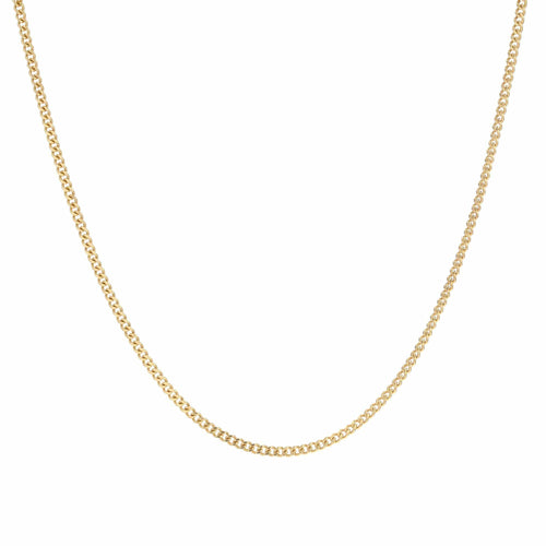 Collier Chaine maille gourmette limée or jaune 58 Facettes 15-244