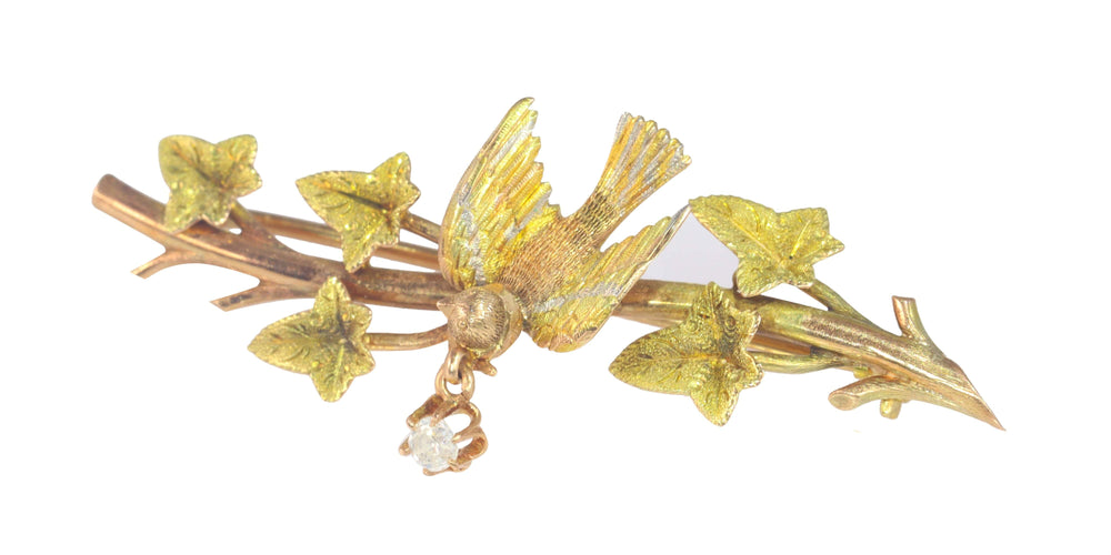Broche Broche en or jaune, diamant 58 Facettes 23054-0120