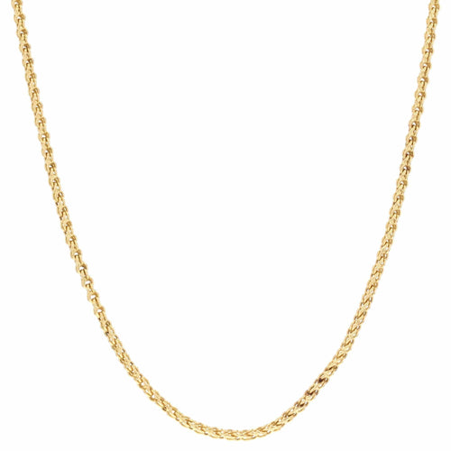 Collier Chaine ancienne en or jaseron double 58 Facettes 19-601