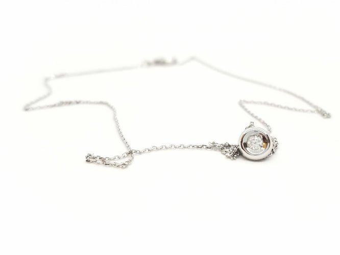 Collier Collier Or blanc Diamant 58 Facettes 578948RV