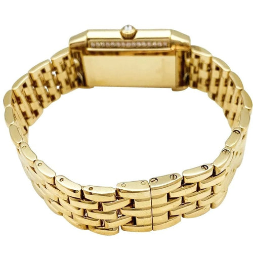Montre Montre Jaeger Lecoultre "Reverso Duetto" en or jaune, nacre et diamants. 58 Facettes 32208