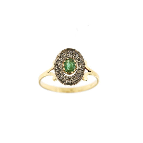 Bague 61 Bague émeraude et diamants 58 Facettes 29688