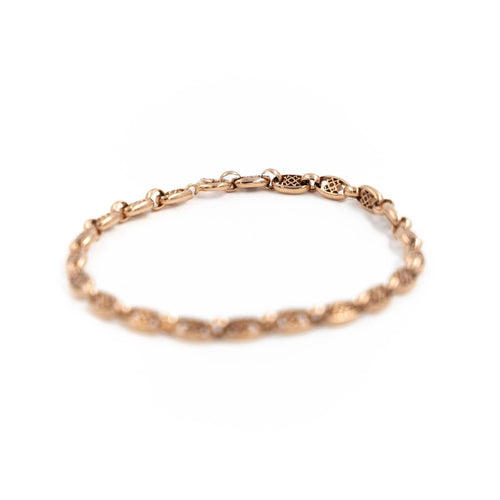 Bracelet Bracelet Maille filigrane Or rose 58 Facettes 1917647CN