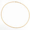 Collier Chaine or jaune maille plate 58 Facettes 15-085