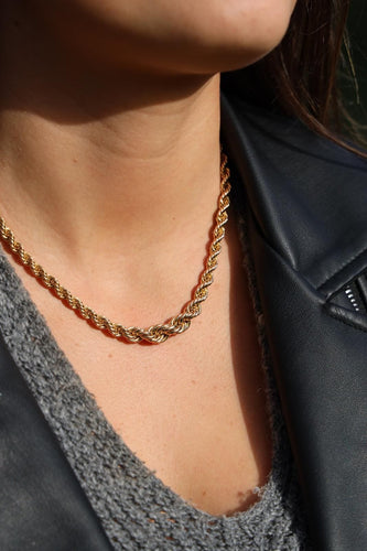 Collier Collier Maille torsadée Or jaune 58 Facettes 1752284CN