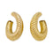 Boucles d'oreilles Boucles d'oreilles créoles Van Cleef & Arpels godronnées. 58 Facettes 31507
