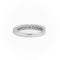Bague 54 Bague Demi alliance Or blanc Diamant 58 Facettes 2107602CN
