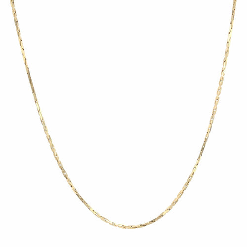 Collier Chaine or jaune maille figaro imbriquée 58 Facettes 21-570A