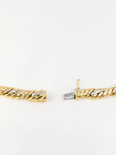 Collier Collier vintage tressé diamants 58 Facettes 739