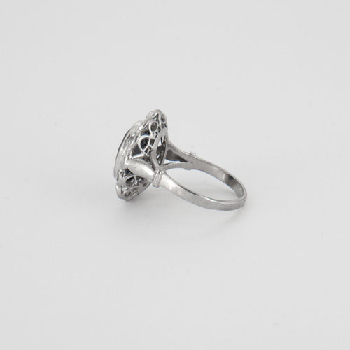 Bague 52 Bague Marguerite Saphir Diamants 58 Facettes EL2-48