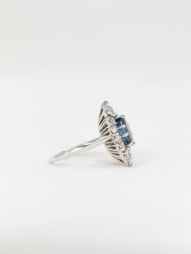 Bague 49 Bague marquise saphirs et diamants 58 Facettes 319