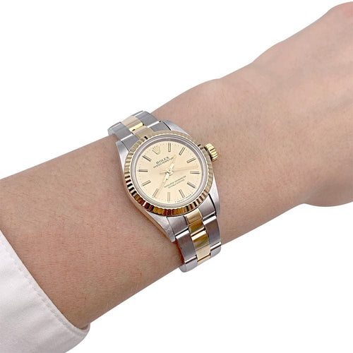 Montre Montre Rolex, "Oyster Perpetual", acier et or jaune. 58 Facettes 32171