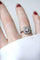 Bague 52 Bague Art Déco Or blanc Platine Diamants 58 Facettes