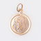 Pendentif Médaille ancienne de baptême or rose 58 Facettes 07-130