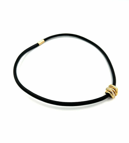 Collier DE GRISOGONO. Collier/bracelet Allegra or rose 18K et diamants 58 Facettes