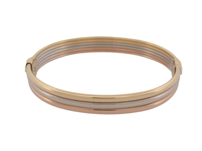 Bracelet vintage bracelet CARTIER trinity jonc rigide en 3 ors 18k t20 58 Facettes 250517