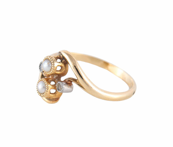 Bague BAGUE "SABAH" OR, PERLE & DIAMANTS 58 Facettes BO/220064 NSS