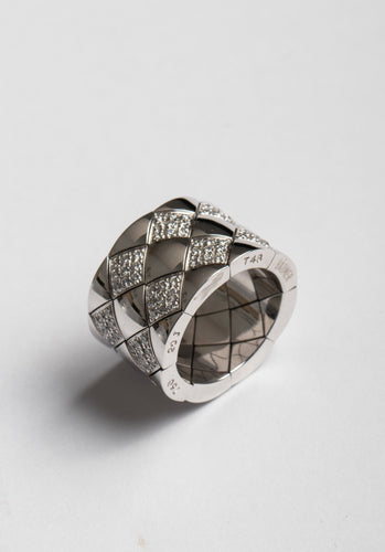 Bague 48 Bague CHANEL Matelassé Or Blanc 750/1000 58 Facettes 64780-61264