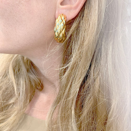 Boucles d'oreilles Boucles d'oreilles Van Cleef & Arpels créoles vintage. 58 Facettes 31668