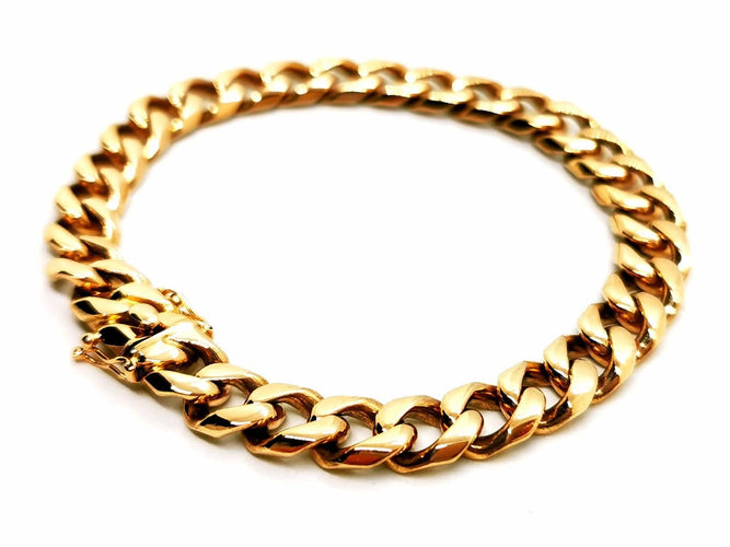 Bracelet Bracelet Maille gourmette Or jaune 58 Facettes 1696336CN