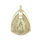 Pendentif Médaille triangulaire or jaune Vierge auréolée 58 Facettes 14-083