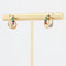 Boucles d'oreilles Boucle d'oreille or jaune émeraude saphir rubis 58 Facettes 19-456C