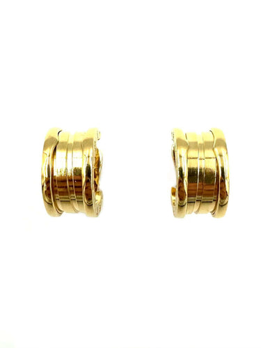 Boucles d'oreilles BVLGARI. Collection BZero1, boucles d’oreilles or jaune 18K 58 Facettes