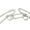 Collier Sautoir Hermès "Double Chaîne d'Ancre Punk" en argent. 58 Facettes 31017
